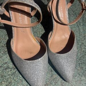 Silver Glitter Women's Shoes